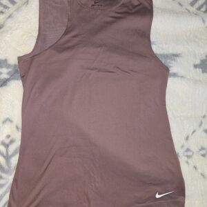 Nike Women's Soft Purple Dri-Fit Tank Top